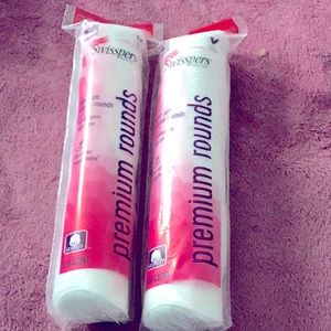 Swisspers premium cotton rounds hypoallergenic 200 counts makeup remover sealed